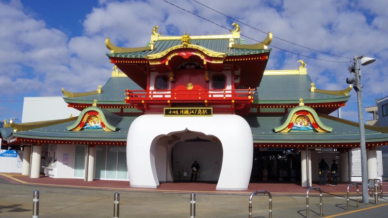 小田急線「片瀬江ノ島駅」新駅舎が一部供用開始。竜宮城風の駅を少しだけ紹介!